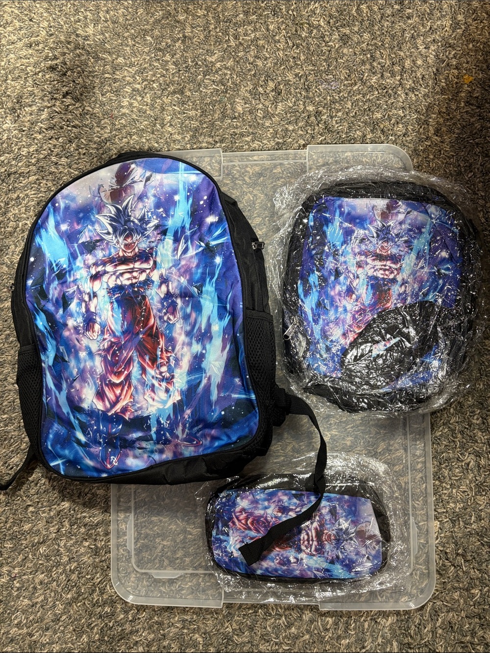 Dragon Ball Z Schoolbag set NWOT